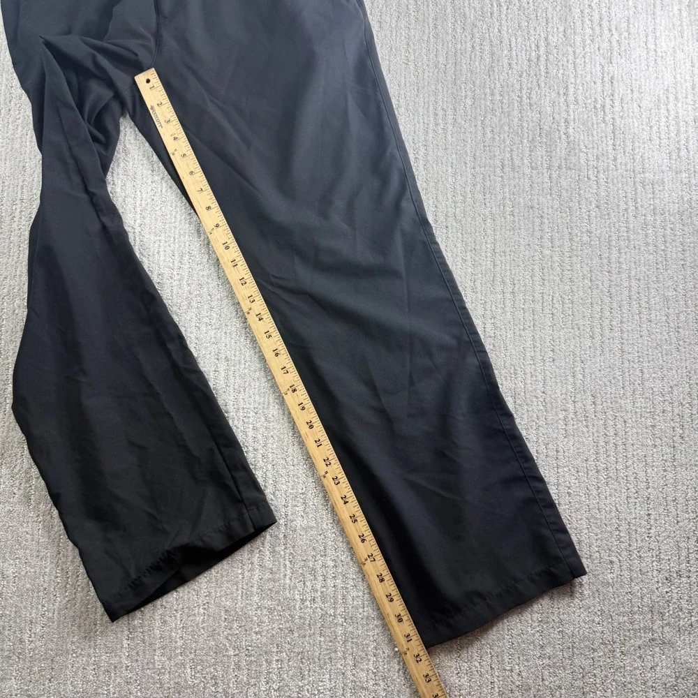 Adidas Climalite Mens Size 34x32 Black Golf Pants Performance Flat Front